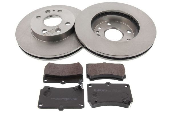 MAPCO Brake discs and pads set 47535 MAPCO 47535 genuine SsangYoung KYRON brake pads and rotors kit price
