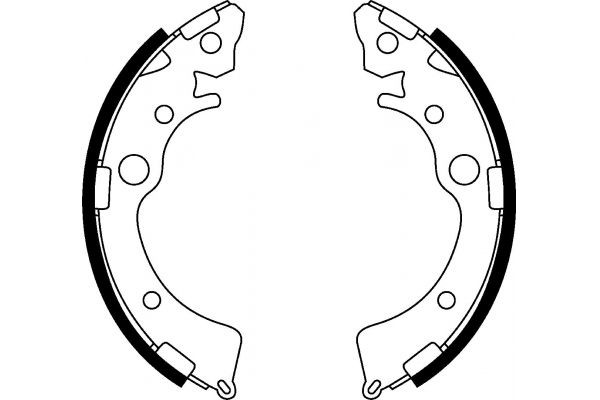 MAPCO Bromsbacksats 8523 MAPCO 8523 Bromsbackar Volvo S70 kostand