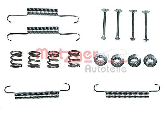 METZGER Toebehoren, parkeerremschoen 105-0020 105-0020 Rem montageset FIAT UNO METZGER