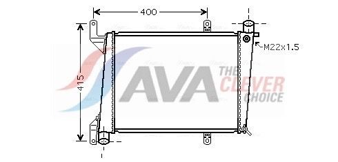 AVA COOLING SYSTEMS Radiators, Motora dzesēšanas sistēma VO2055 AVA COOLING SYSTEMS VO2055 Dzesēšanas radiatori Volvo 343 cena
