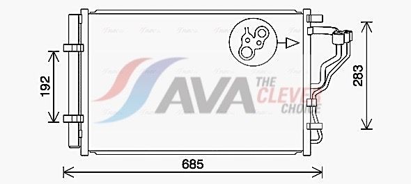 AVA COOLING SYSTEMS Radiator, motorkjøling DN2099 AVA COOLING SYSTEMS DN2099 Radiator motor Nissan Bluebird T72 originale pris