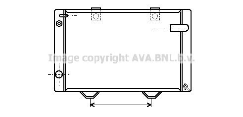 AVA COOLING SYSTEMS Ψυγείο, ψύξη κινητήρα PE2030 AVA COOLING SYSTEMS PE2030 Ψυγειο νερου PEUGEOT 504 Pick-up φθηνά