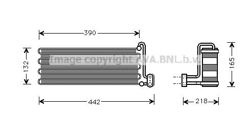 AVA COOLING SYSTEMS Höyrystin, ilmastointilaite OLV032 OLV032 AVA COOLING SYSTEMS Ilmastoinnin höyrystin OPEL