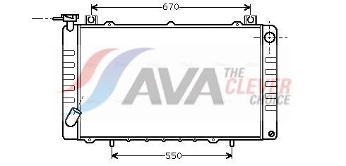 AVA COOLING SYSTEMS Radiator, motorkjøling DNA2150 AVA COOLING SYSTEMS DNA2150 Radiator motor Nissan PATROL W260 billige