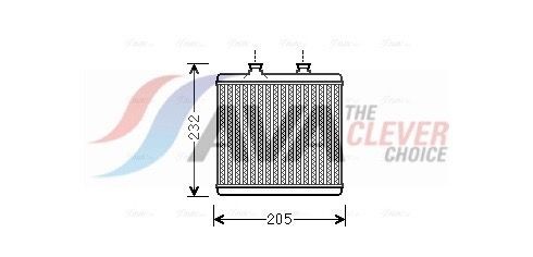 Värmepaket AVA COOLING SYSTEMS MS6472 AVA COOLING SYSTEMS MS6472: Värmeväxlare kupévärmare Mercedes GLK 2013