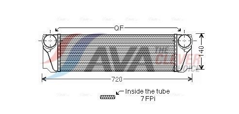 AVA COOLING SYSTEMS Vahejahuti BW4376 Õhuradiaator AVA COOLING SYSTEMS 6. Seeria BW4376 odav