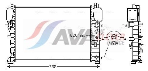 AVA COOLING SYSTEMS Chladič motora MSA2394 AVA COOLING SYSTEMS MSA2394 Chladič motora Trieda E Valník / Podvozok (VF211) cena
