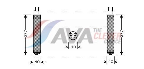 AVA COOLING SYSTEMS AC-torkfilter SUD089 AVA COOLING SYSTEMS SUD089 AC-torkfilter Subaru Forester SJ original