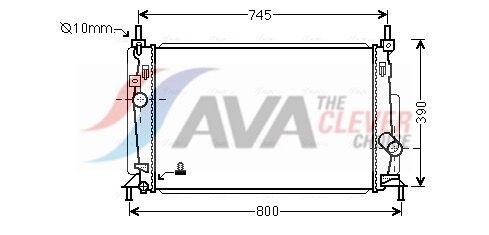 AVA COOLING SYSTEMS Køler, motorkøling MZ2237 pris Køler Mazda BL MZ2237 AVA COOLING SYSTEMS