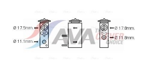 AVA COOLING SYSTEMS Ekspansiooniklapp, kliimaseade CN1276 AVA COOLING SYSTEMS CN1276 Ekspansiooniklapp kliimaseade Peugeot 307 Kombi hind