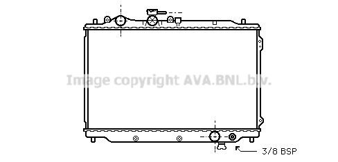 AVA COOLING SYSTEMS Kylare MZA2048 AVA COOLING SYSTEMS MZA2048 Kylare 626 III Kombi (GV) original