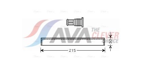 AVA COOLING SYSTEMS Klimatrockner TOD416 Trockner Klimaanlage AVA COOLING SYSTEMS Fiat STILO TOD416