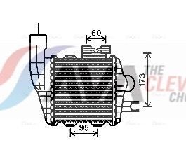 AVA COOLING SYSTEMS Vahejahuti HY4226 Õhuradiaator HYUNDAI AVA COOLING SYSTEMS HY4226