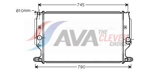 AVA COOLING SYSTEMS Køler, motorkøling TO2402 AVA COOLING SYSTEMS TO2402 Corolla X Sedan (E150) Radiator pris