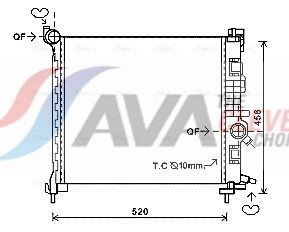 AVA COOLING SYSTEMS Radiaator, mootorijahutus OL2562 AVA COOLING SYSTEMS OL2562 Radiaator Opel Meriva B hind