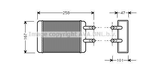 AVA COOLING SYSTEMS Wärmetauscher SI6044 SI6044 AVA COOLING SYSTEMS Samba Cabrio (51E) Wärmetauscher kaufen