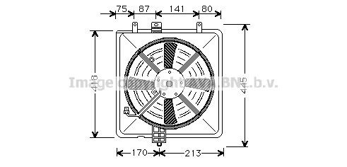 AVA COOLING SYSTEMS Jäähdyttimen tuuletin VO7506 Volvo S40 1 jäähdyttimen tuuletin AVA COOLING SYSTEMS VO7506