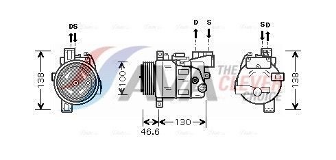 AVA COOLING SYSTEMS Klimakompressor BWAK319 BWAK319 Klimakompressor AVA COOLING SYSTEMS BMW 2er