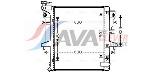 AVA COOLING SYSTEMS Radiators, Motora dzesēšanas sistēma MT2203 AVA COOLING SYSTEMS MT2203 orģinālās Dzesēšanas radiatori Pajero Sport II Off-Road (KH, KG) cena