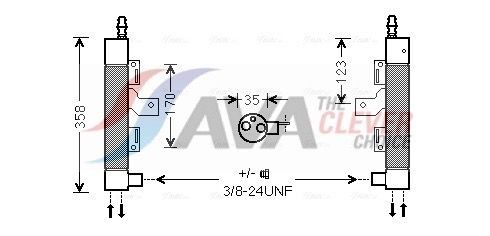 Tørfilter aircondition AVA COOLING SYSTEMS VOD153 AVA COOLING SYSTEMS VOD153: Tørfilter Volvo XC 90 2003