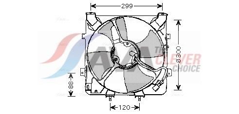 AVA COOLING SYSTEMS Ventilátor chladenia motora HD7522 Ventilátor chladenia AVA COOLING SYSTEMS HONDA HD7522