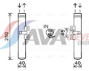AVA COOLING SYSTEMS Tørker, klimaanlegg RTD557 RTD557 Ac tørker RENAULT LAGUNA AVA COOLING SYSTEMS