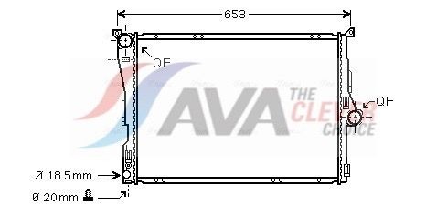AVA COOLING SYSTEMS Radiateur BW2304 Radiateur AVA COOLING SYSTEMS X5 BW2304 goedkoop