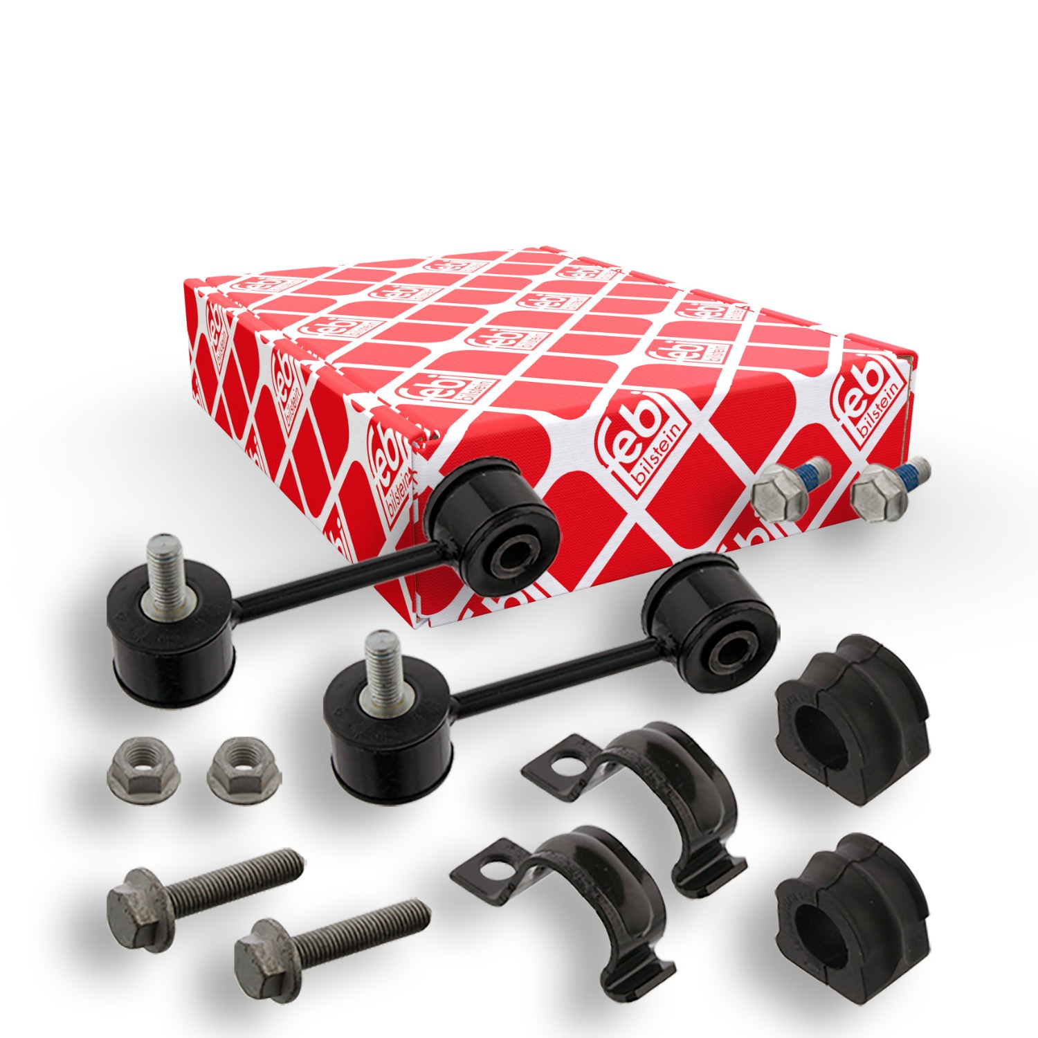 FEBI BILSTEIN Kit de reparação, apoio da barra estabilizadora 36758 Tirante da barra estabilizadora FEBI BILSTEIN Volkswagen CADDY 36758