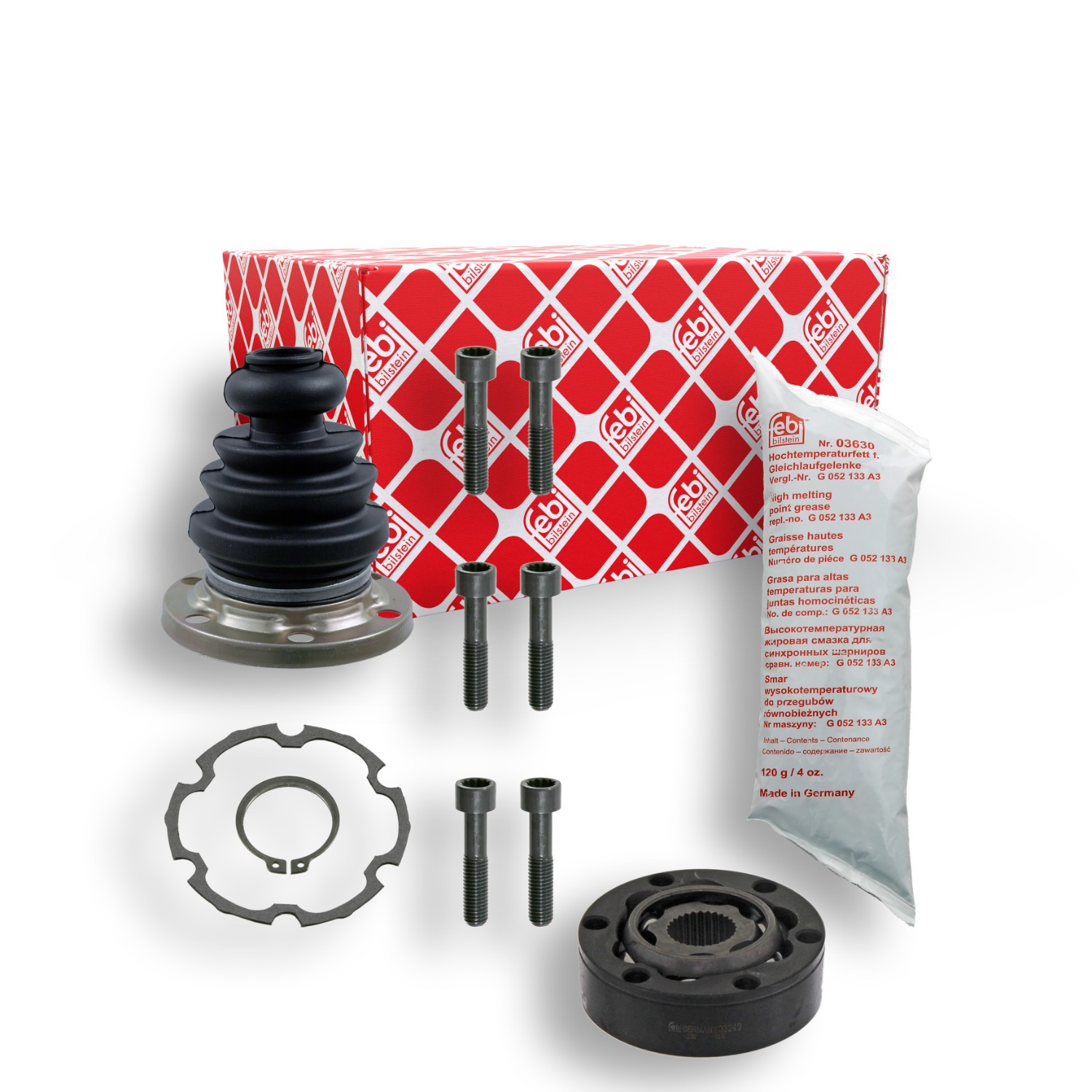 FEBI BILSTEIN Joint kit, drive shaft 33250 FEBI BILSTEIN 33250 AUDI CABRIOLET axle joint replacement