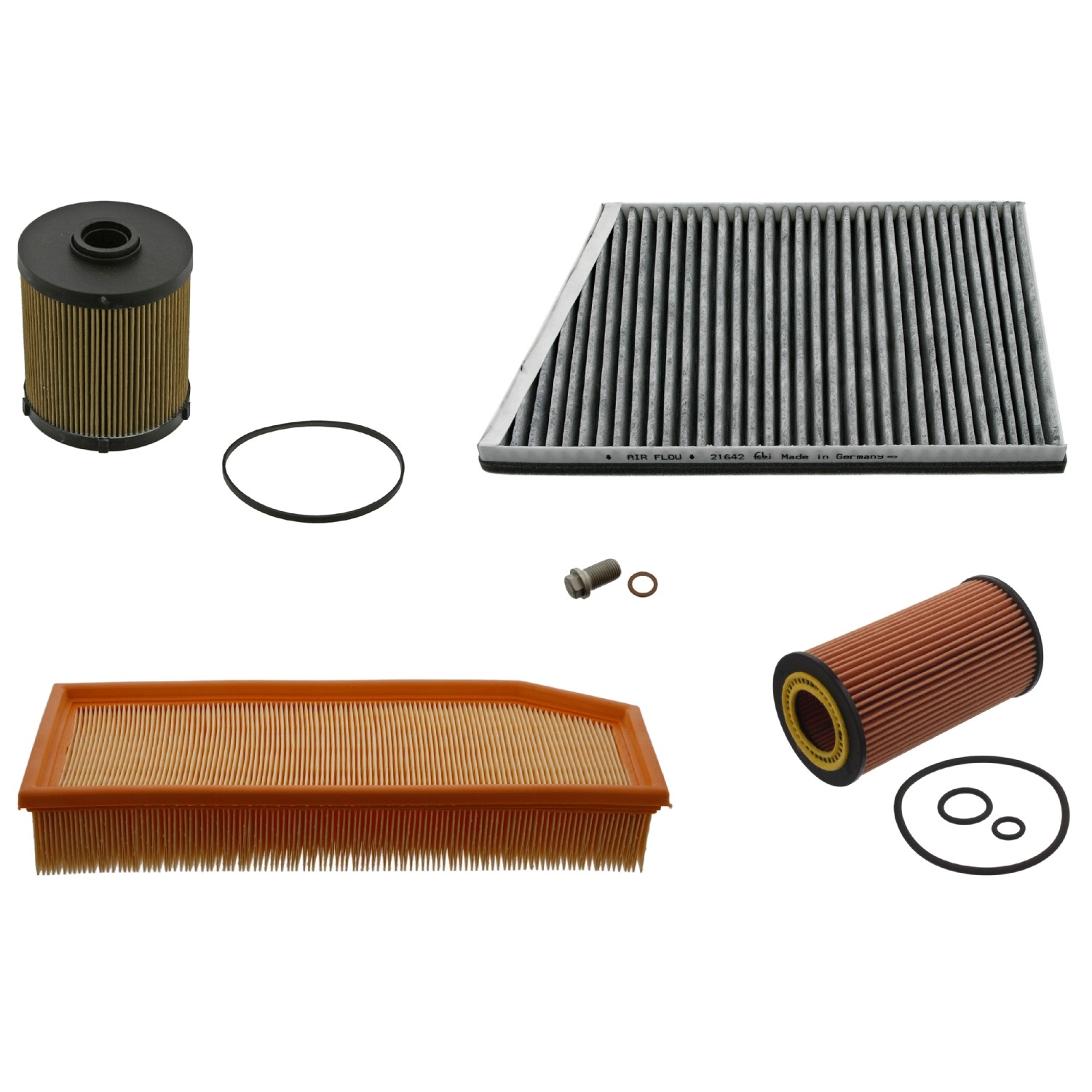 FEBI BILSTEIN Osade komplekt, inspektsioon 38716 FEBI BILSTEIN 38716 originaal Filter-komplekt SLK R171 hind