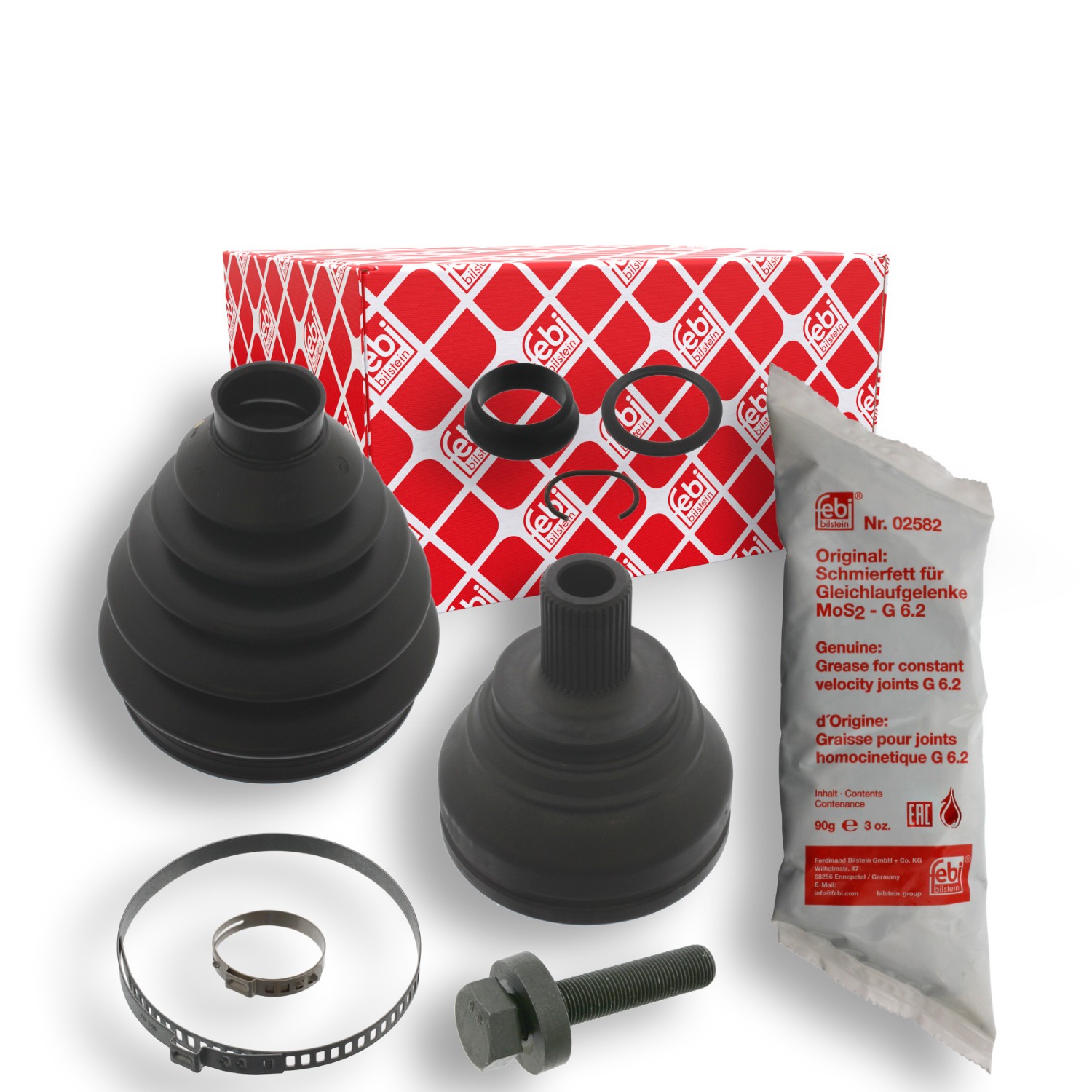 FEBI BILSTEIN Homokineet reparatie set, aandrijfas 33258 Mazda 323 Homokineet FEBI BILSTEIN 33258