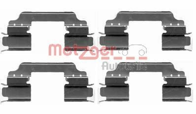 METZGER Monteringssats, bromsbelägg 109-1649 Byta Monteringssats, bromsbelägg Mercedes W205 kostnad METZGER 109-1649
