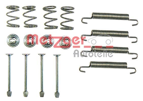 METZGER Kit de acessórios, maxilas de travão de estacionamento 105-0711 METZGER 105-0711 Kit de acessórios maxilas do travão Saab 9-3 YS3D baratos