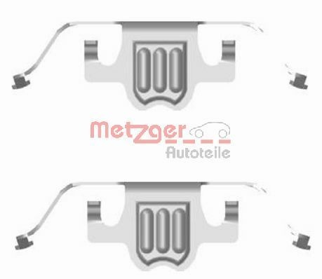 METZGER Zubehörsatz, Scheibenbremsbelag 109-1695 Zubehörsatz, Bremsbelag METZGER Smart CITY-COUPE 109-1695