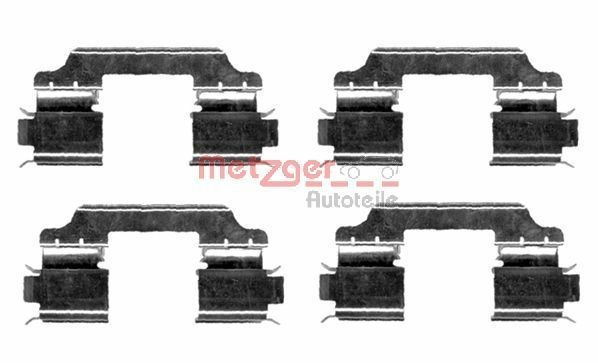 METZGER Kit accessori, pastiglia freno 109-1654 METZGER 109-1654 Kit accessori, pastiglia freno Mercedes W169 prezzo