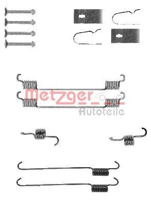 METZGER Tilbehørssæt, parkeringsbremsebakker 105-0007 Tilbehørssæt bremsebakker METZGER Alfa Romeo 146 105-0007