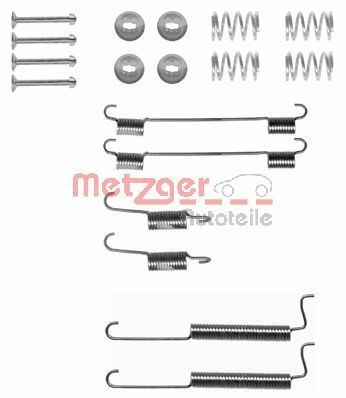 METZGER Toebehoren, remschoen 105-0795 105-0795 Rem montageset CHEVROLET LACETTI METZGER