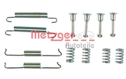 METZGER Kit de acessórios, maxilas de travão de estacionamento 105-0841 Kit de acessórios maxilas do travão METZGER Mazda 2 105-0841