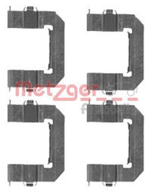METZGER Monteringssett, bremseklosser 109-1761 Tibehørsett, skivebremse belegg METZGER SPARK 109-1761 billige