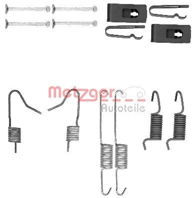 METZGER Tarvikesarja, seisontajarru 105-0898 105-0898 METZGER Tarvikesarja jarrukengät RENAULT DUSTER