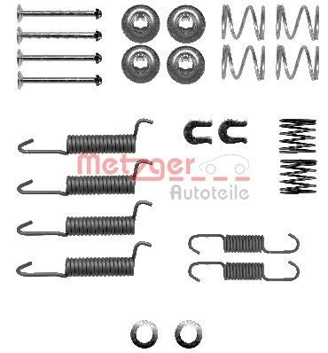 METZGER Brake shoe fitting kit 105-0016 METZGER 105-0016 genuine VAUXHALL Frontera Mk2 (B) Off-Road (U99) brake shoe fitting kit price