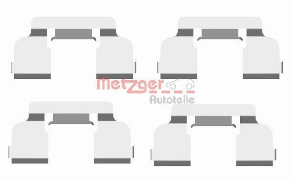 METZGER Sada príslużenstva oblożenia kotúčovej brzdy 109-1698 Sada príslużenstva oblożenia kotúčovej brzdy METZGER FLUENCE 109-1698 lacné