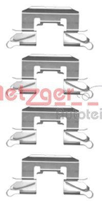 METZGER Monteringssett, bremseklosser 109-1772 109-1772 Tibehørsett, skivebremse belegg DAIHATSU MATERIA METZGER