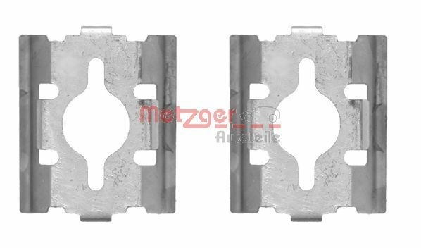 METZGER Monteringssats, bromsbelägg 109-1600 Byta Monteringssats, bromsbelägg Fiat Ducato 230 Minibuss kostnad METZGER 109-1600