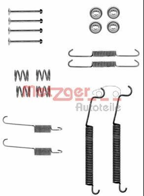 METZGER Toebehoren, remschoen 105-0830 105-0830 Rem montageset RENAULT 4 METZGER