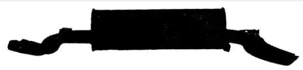 VEGAZ Bakre ljuddämpare MS-92 Mercedes W461 Bakre ljuddämpare VEGAZ MS-92