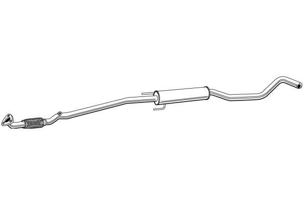 VEGAZ Middle silencer OS-478 VEGAZ OS-478 Middle silencer OPEL Corsa C Van (X01) 1.7 DI 16V (F08, W5L) 65 hp 2000