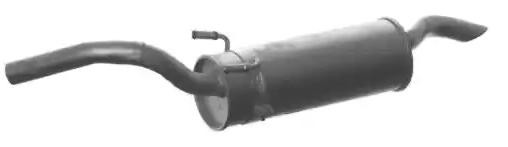 Bakre eksospotte VEGAZ FTS-231 VEGAZ FTS-231 Lyddemper eksos PEUGEOT EXPERT 2020