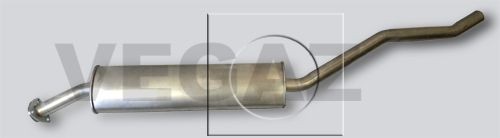 VEGAZ Μεσαίο σιλανσιέ BS-82 VEGAZ BS-82 γνήσια Μεσαίο σιλανσιέ BMW E63 κόστος