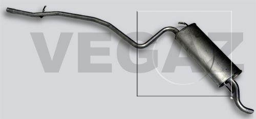 VEGAZ Koncový tlmič výfuku FTS-304 cena Koncový tlmič výfuku Fiat 187 FTS-304 VEGAZ